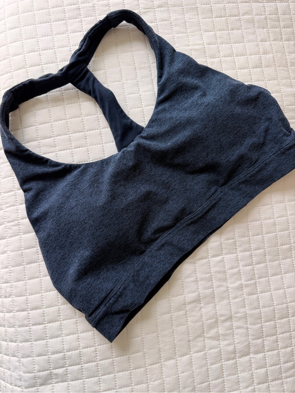 Calia Racerback Sports Bra in Dark Blue/Grey